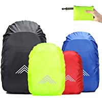 Frelaxy Funda de lluvia para mochilas escolares (15-90 L)- impermeable- con reflectores y correas antideslizantes con…
